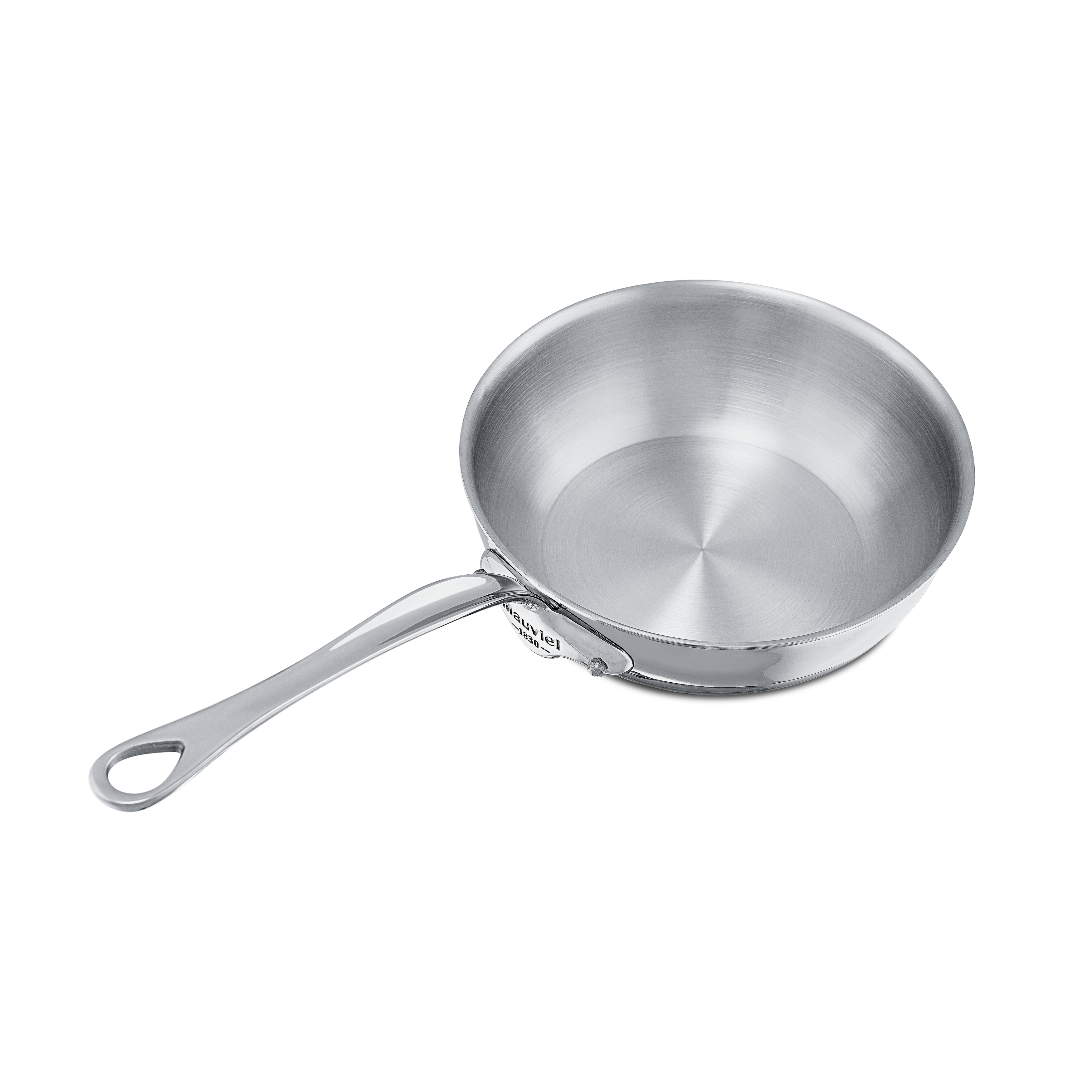 Mauviel M'COOK 5-Ply Chef Pan With Lid, Cast Stainless Steel Handle, 3.4-Qt