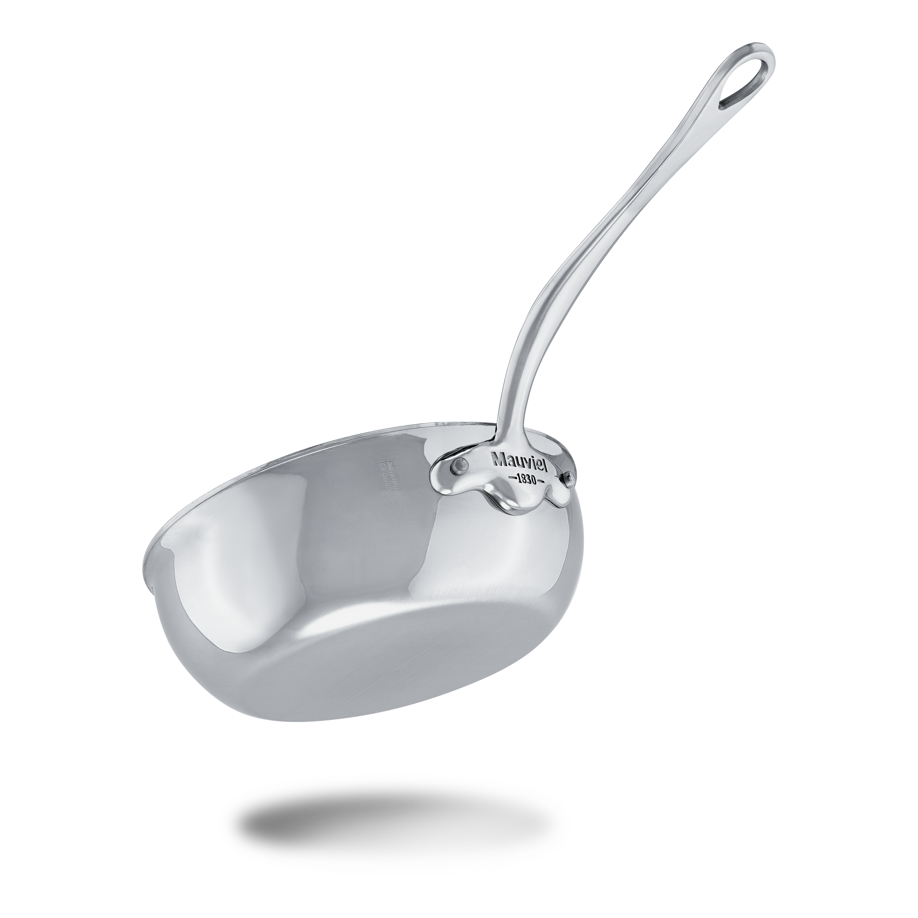 Mauviel M'COOK 5-Ply Chef Pan With Lid, Cast Stainless Steel Handle, 3.4-Qt