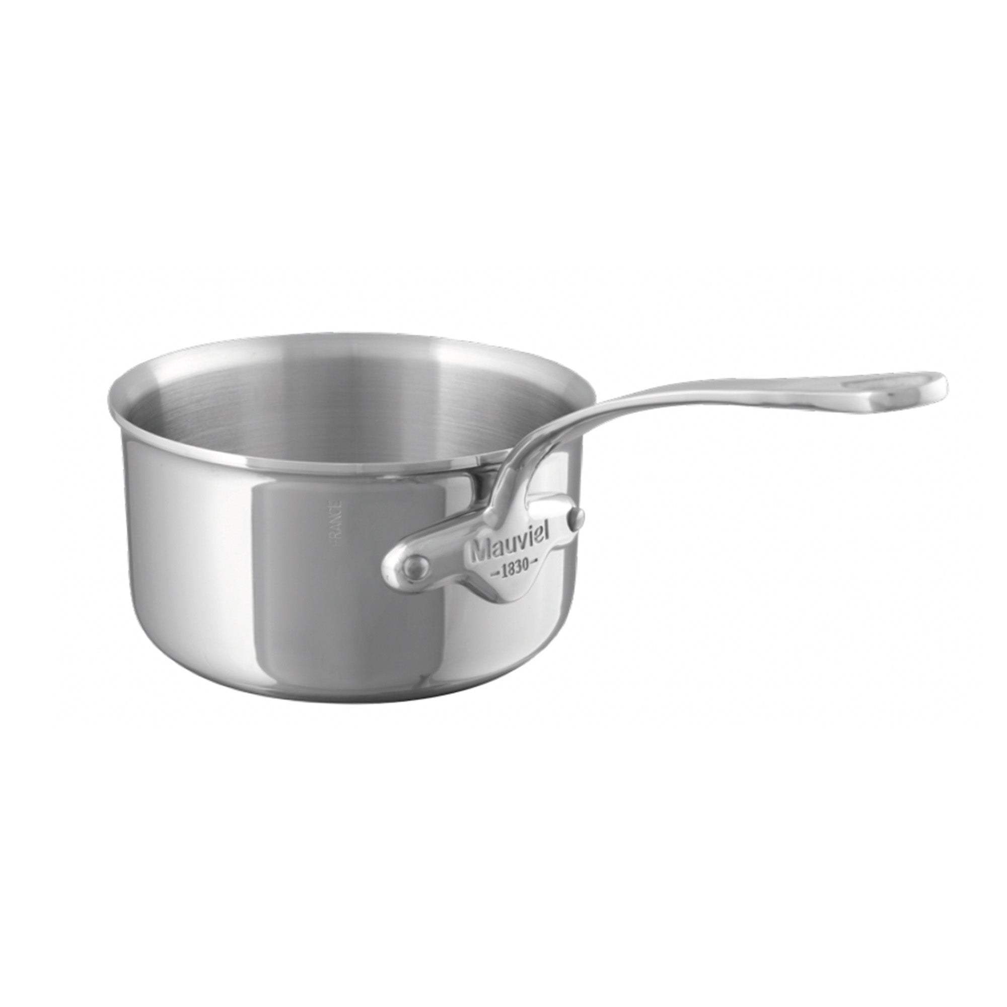 Mauviel M'URBAN 4 Tri-Ply Sauce Pan, Cast Stainless Steel Handle, 1.2-Qt