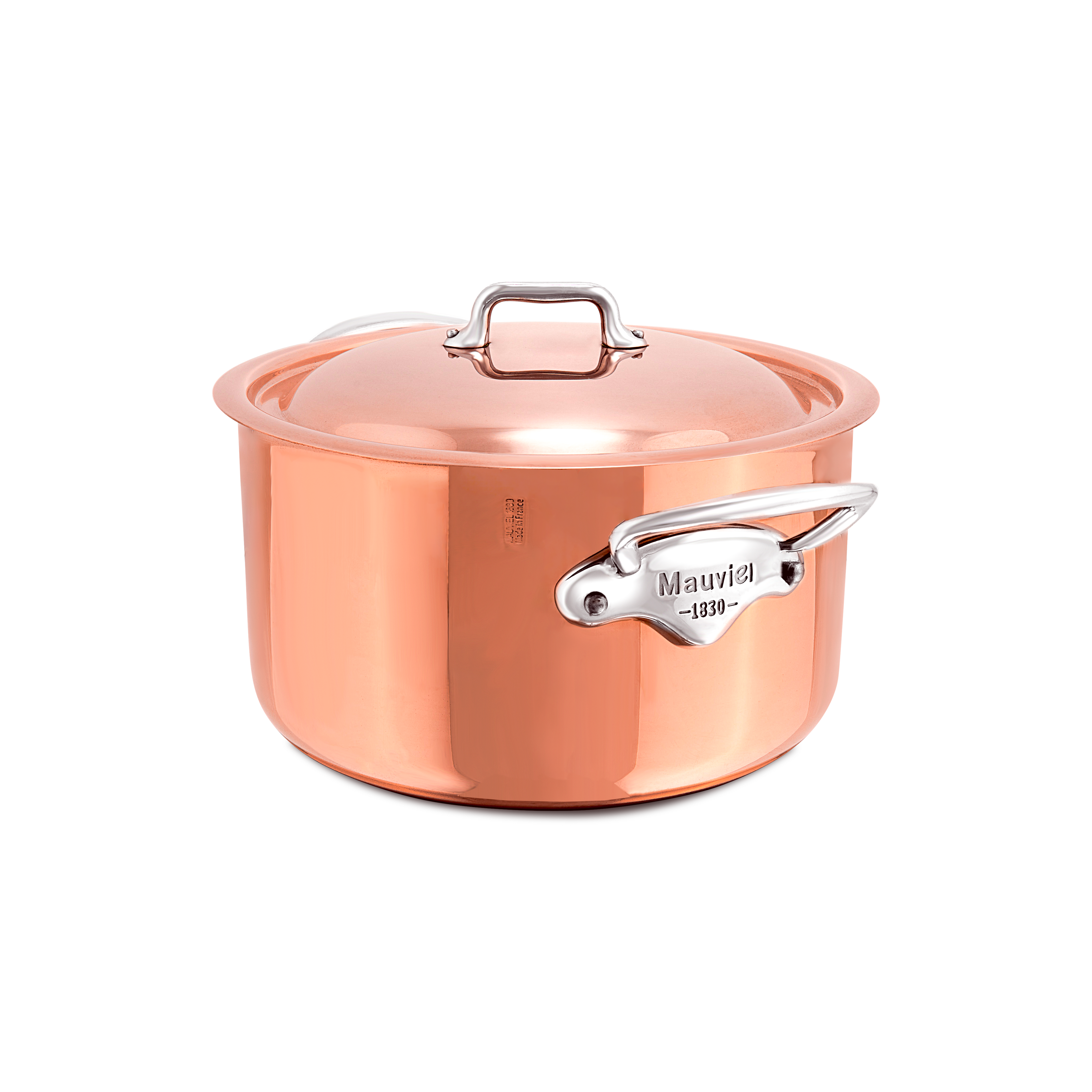 Mauviel M'Heritage M'6 S 12-Piece Induction Copper Cookware Set With Cast Stainless Steel Handles