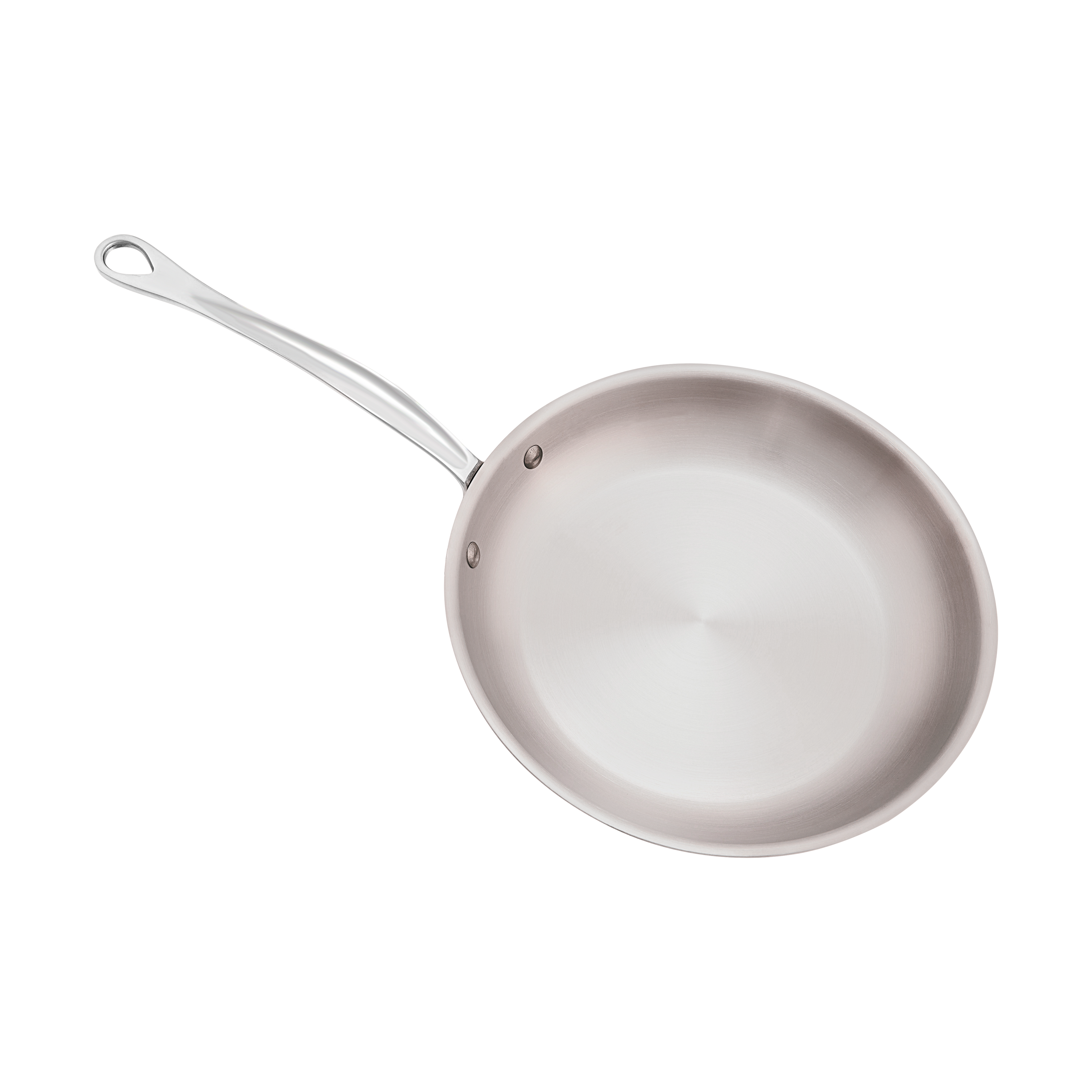 Mauviel M'Heritage M'6 S Induction Copper Frying Pan With Cast Stainless Steel Handle, 10.2-In