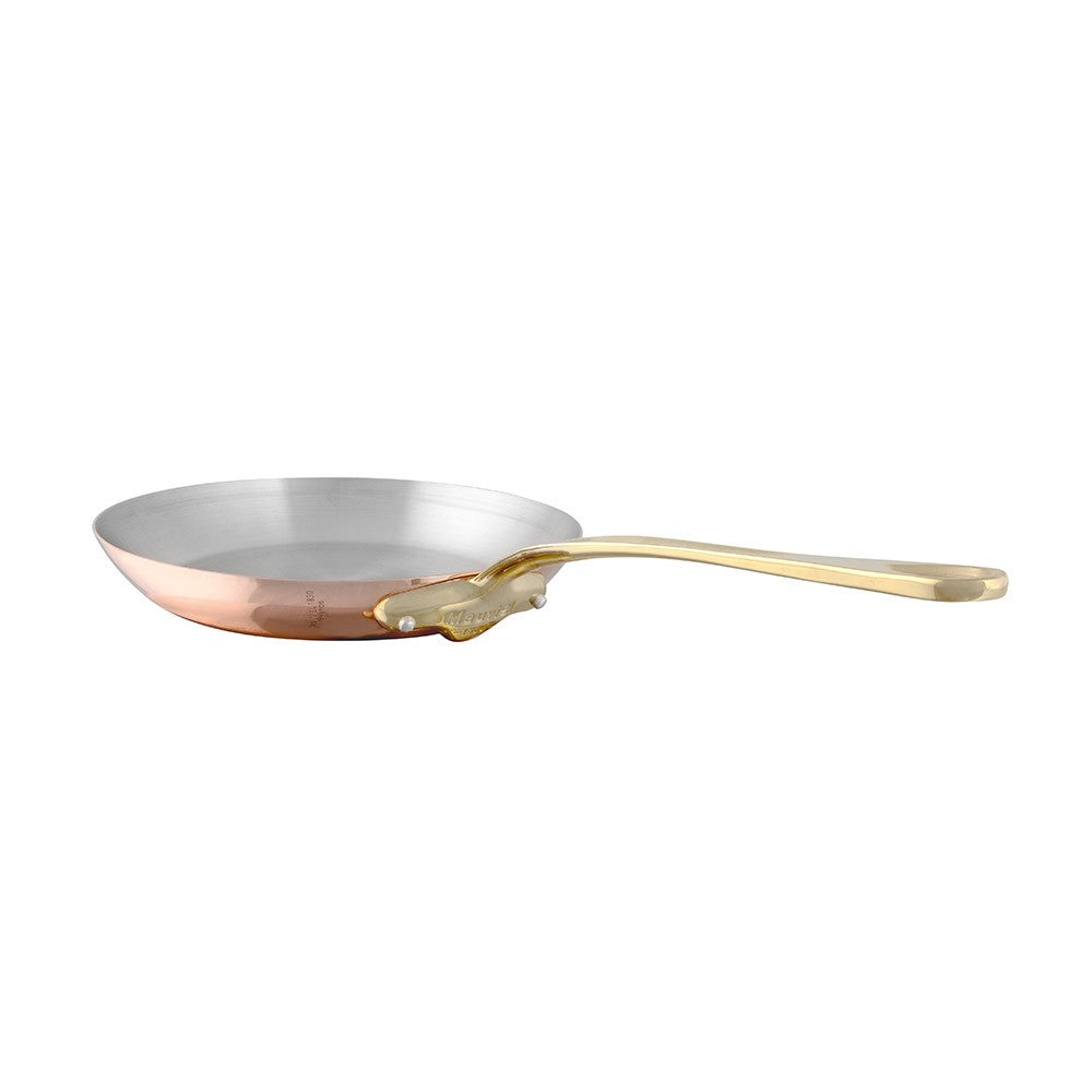 Mauviel M'Heritage M'150 B Copper Frying Pan With Brass Handle, 11.8-In