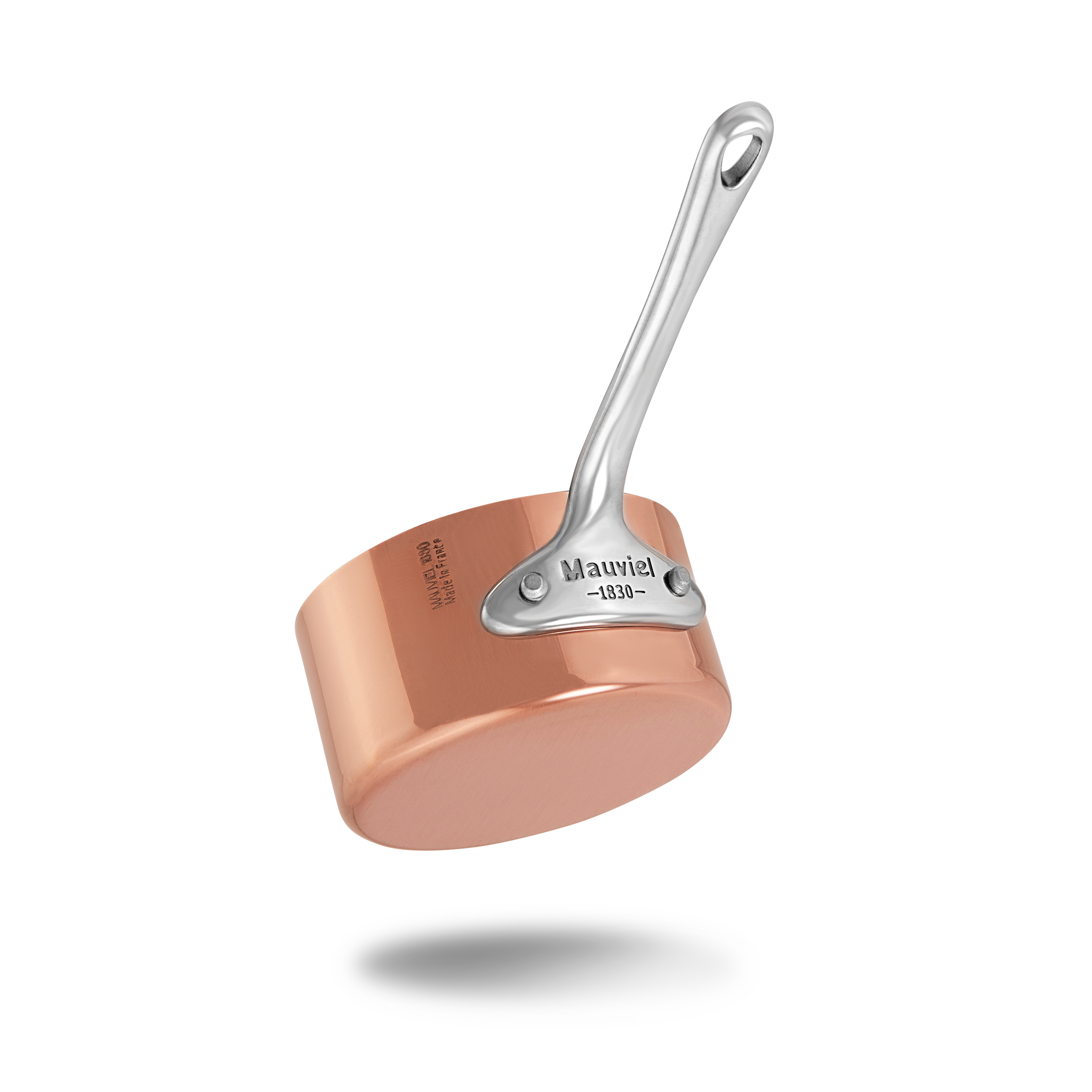 Mauviel M'MINIS Copper Sauce Pan With Stainless Steel Handle, 0.32-Quart