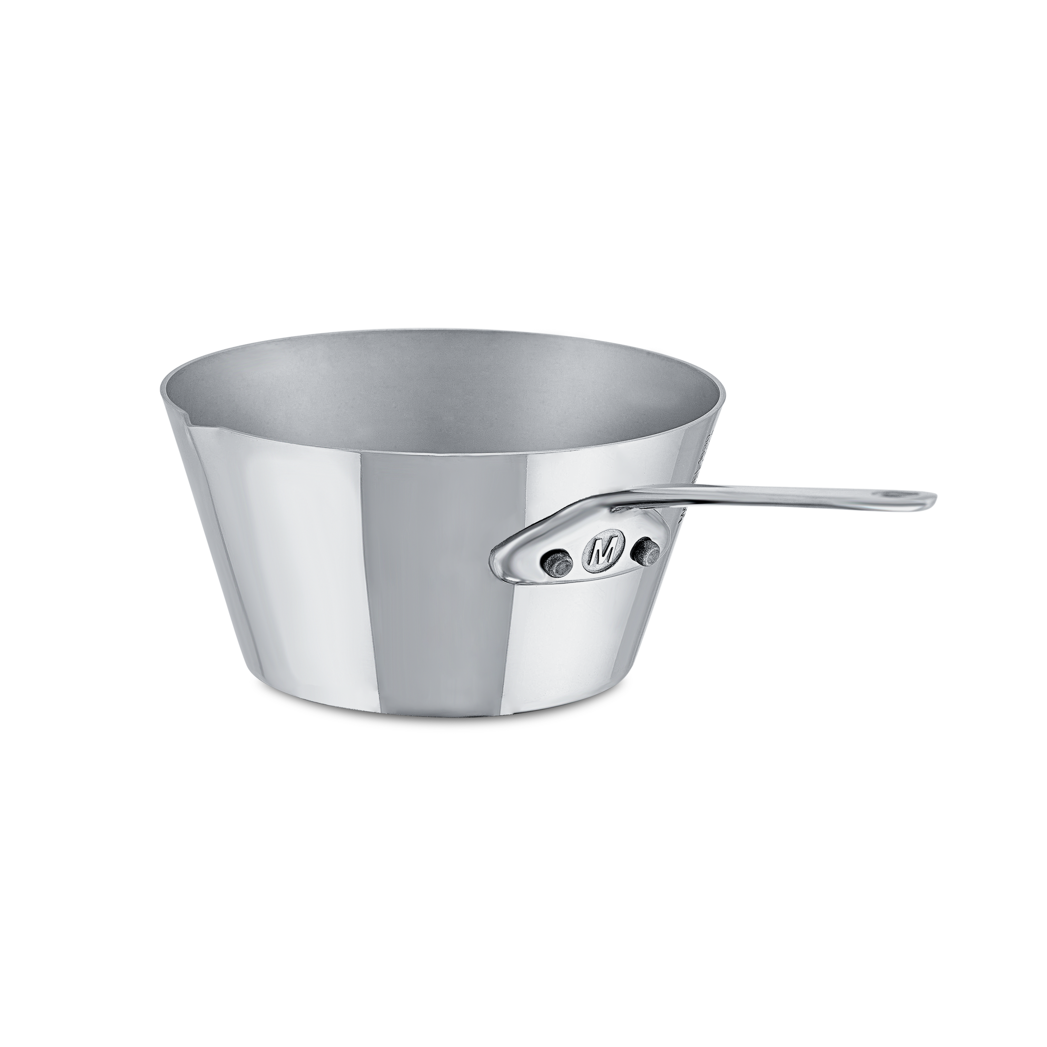Mauviel M'MINIS Stainless Steel Splayed Saute Pan, 0.15-Qt