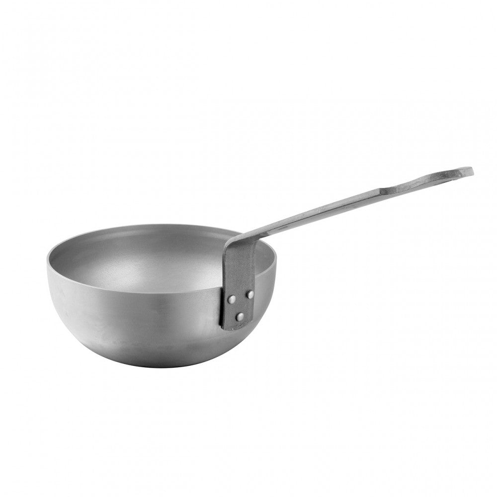 Mauviel M'STEEL Black Carbon Steel Chef Pan With Iron Handle, 4.2-Qt