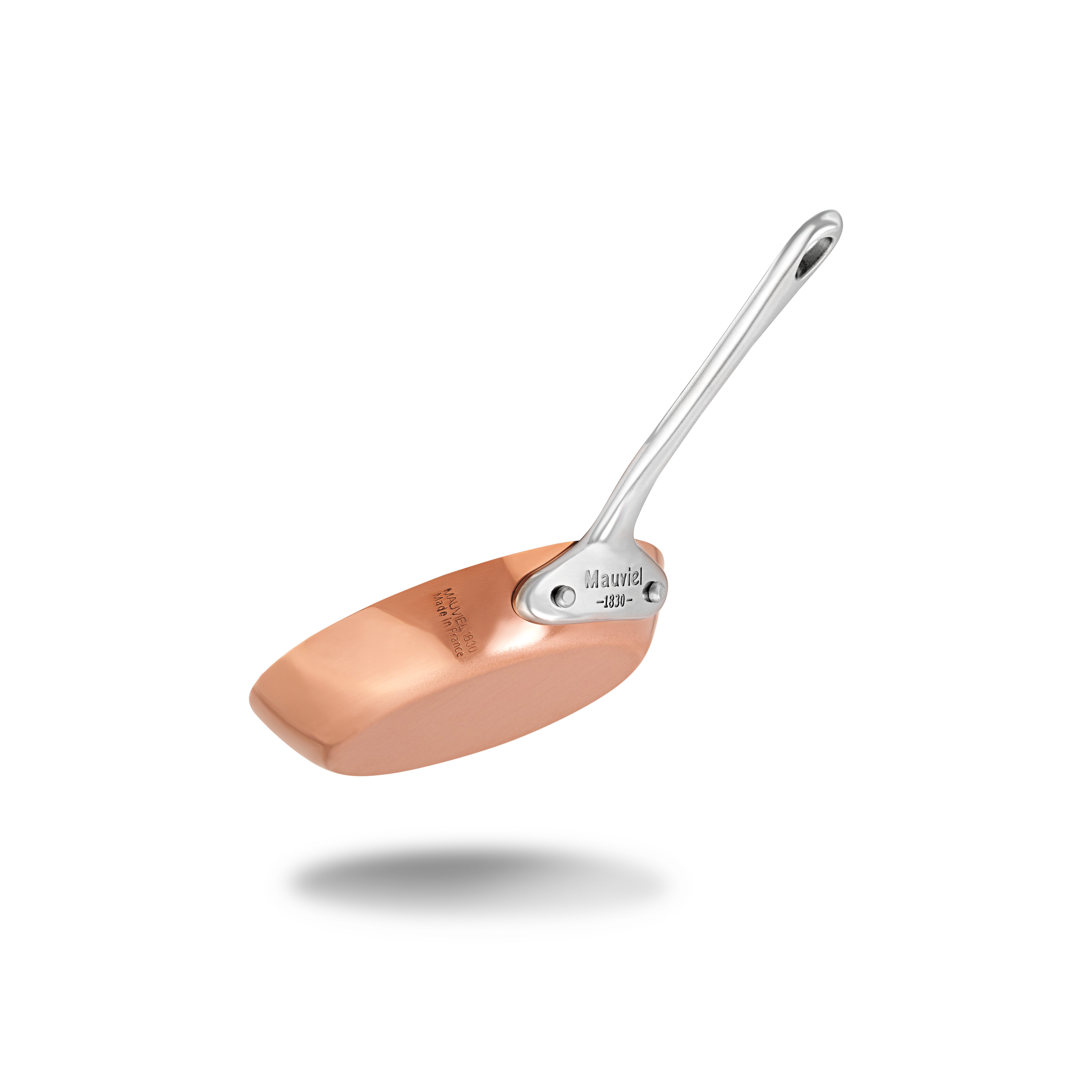 Mauviel M'MINIS Copper Round Frying Pan With Stainless Steel Handle, 4.7-in