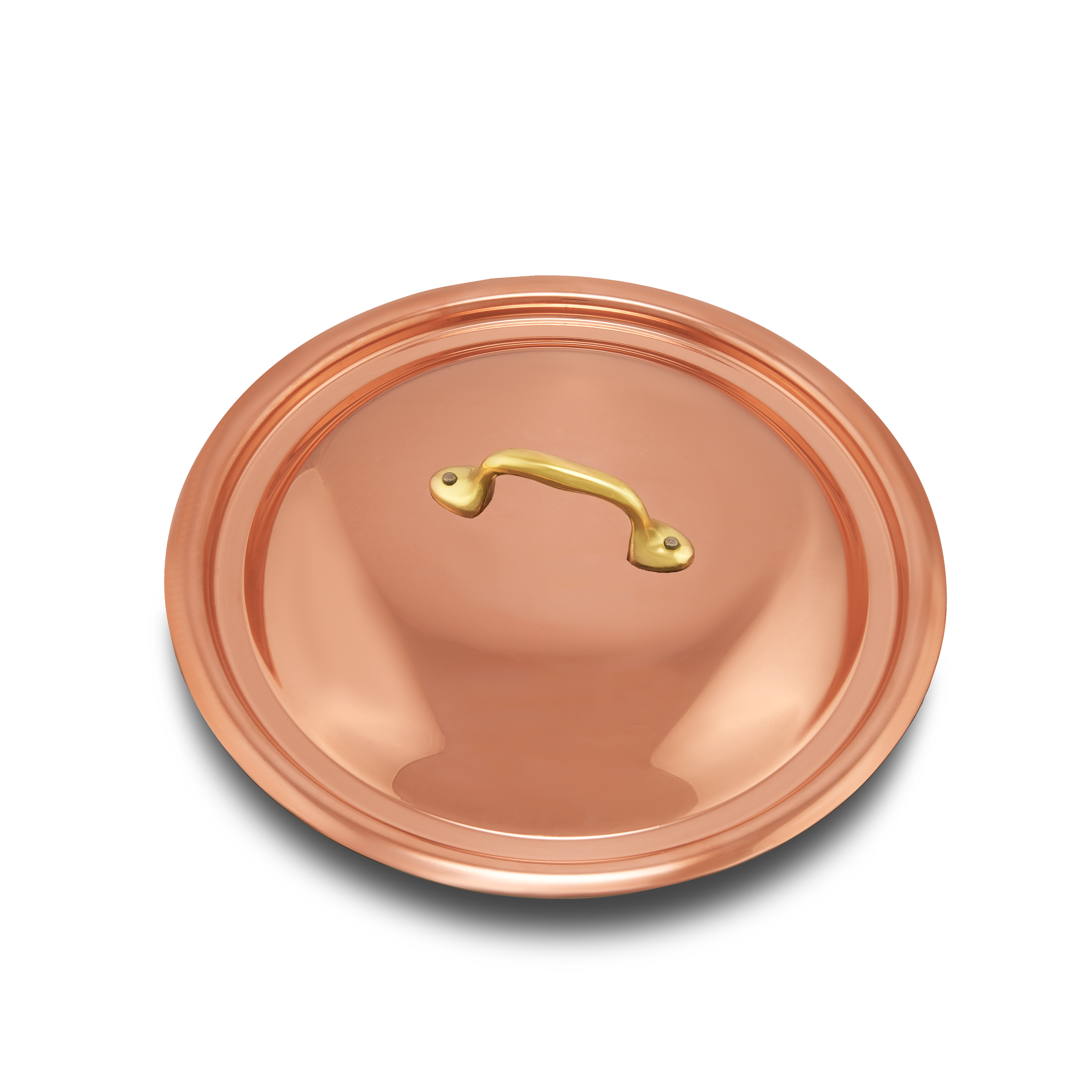 Mauviel M'Heritage M'150 B Copper Lid With Brass Handle, 9.4-In