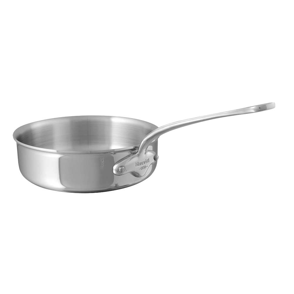 Mauviel M'COOK 5-Ply Saute Pan With Cast Stainless Steel Handle, 6.2-Qt