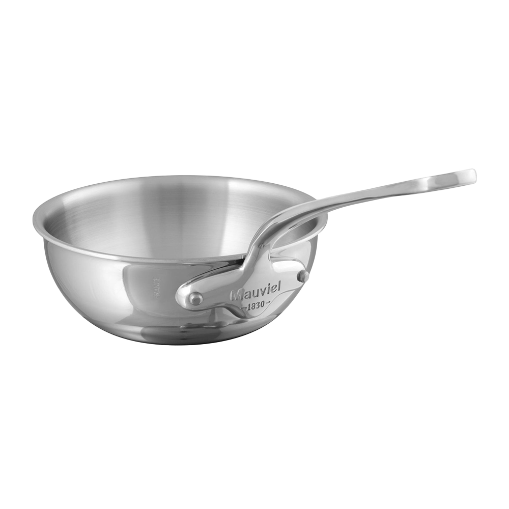 Mauviel M'COOK 5-Ply Chef Pan With Cast Stainless Steel Handle, 1.1-Qt