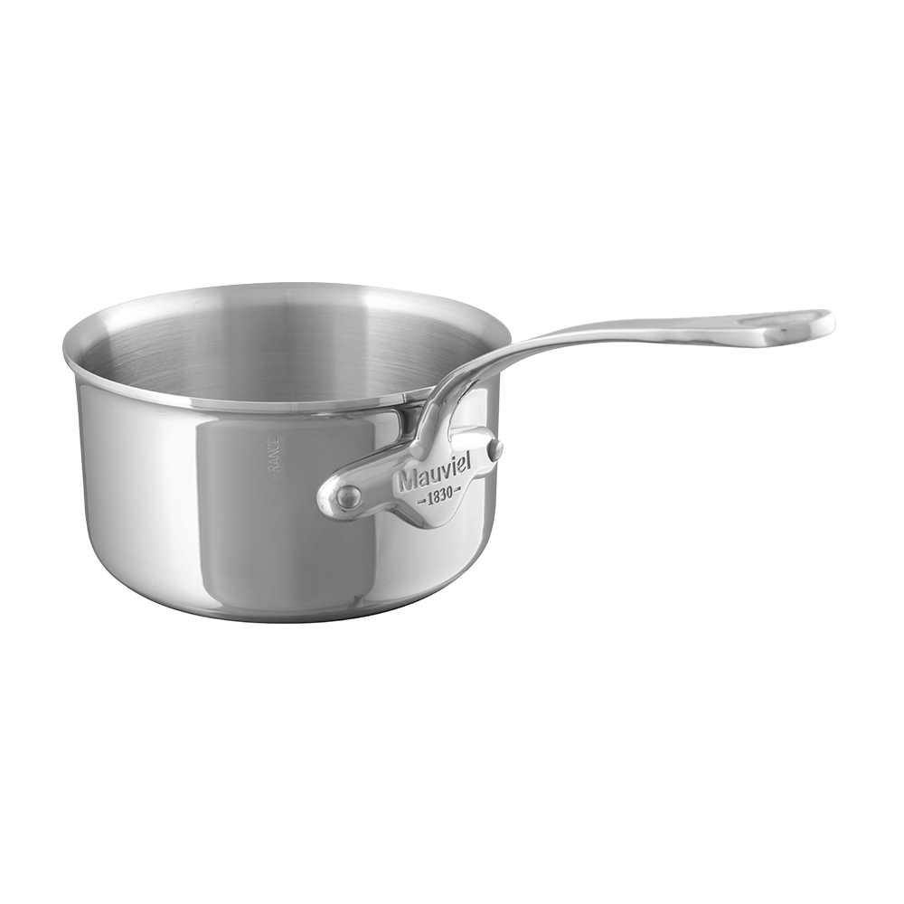 Mauviel M'COOK 5-Ply Sauce Pan With Cast Stainless Steel Handle, 3.4-Qt