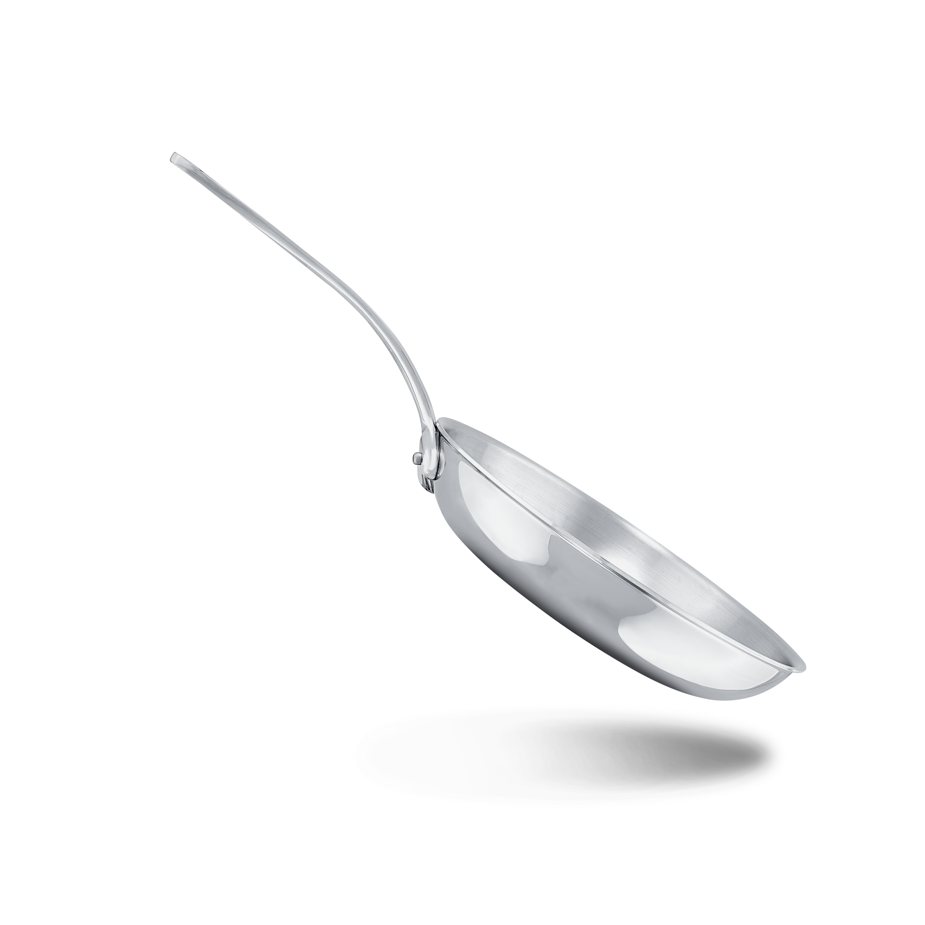 Mauviel M'COOK 5-Ply Frying Pan With Lid, Cast Stainless Steel Handle, 11-In