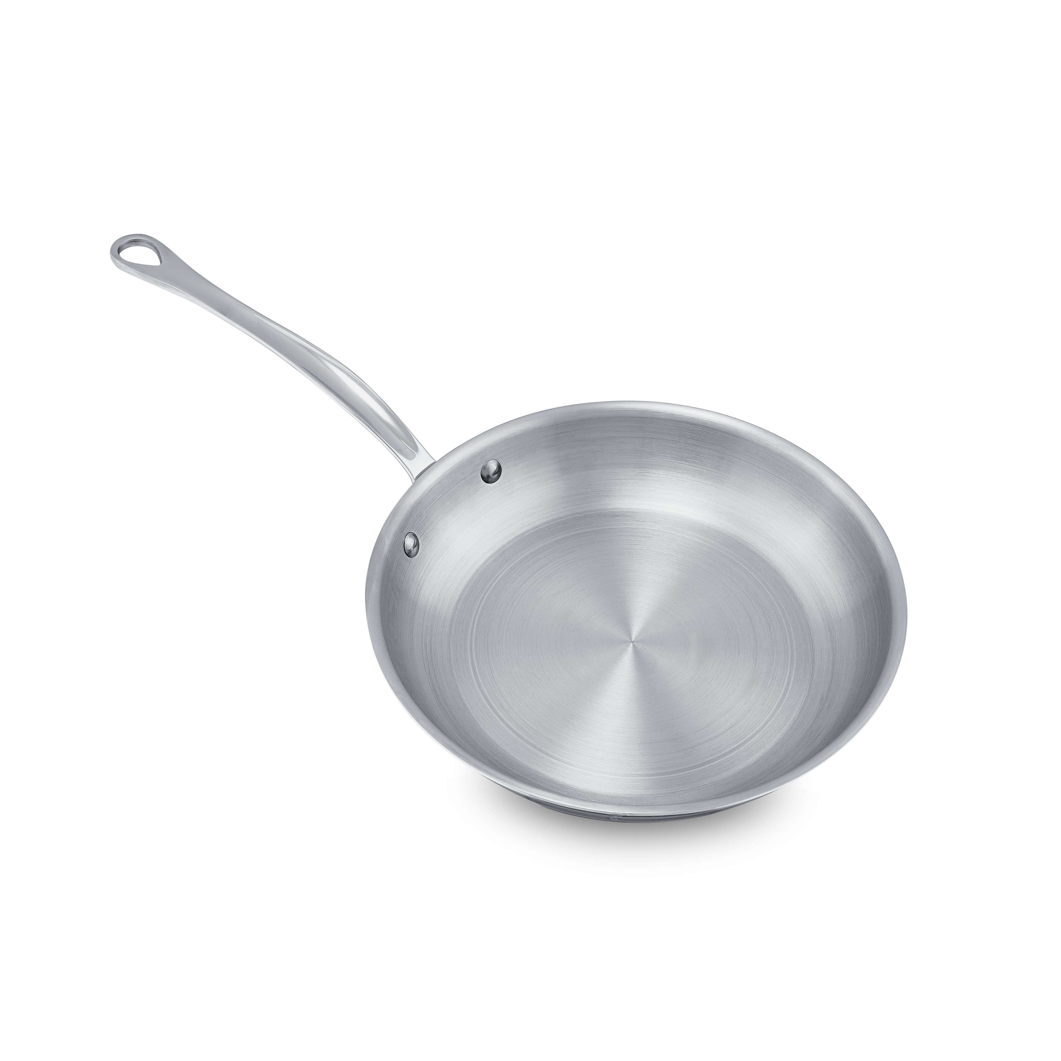 Mauviel M'COOK 5-Ply Frying Pan With Lid, Cast Stainless Steel Handle, 11-In