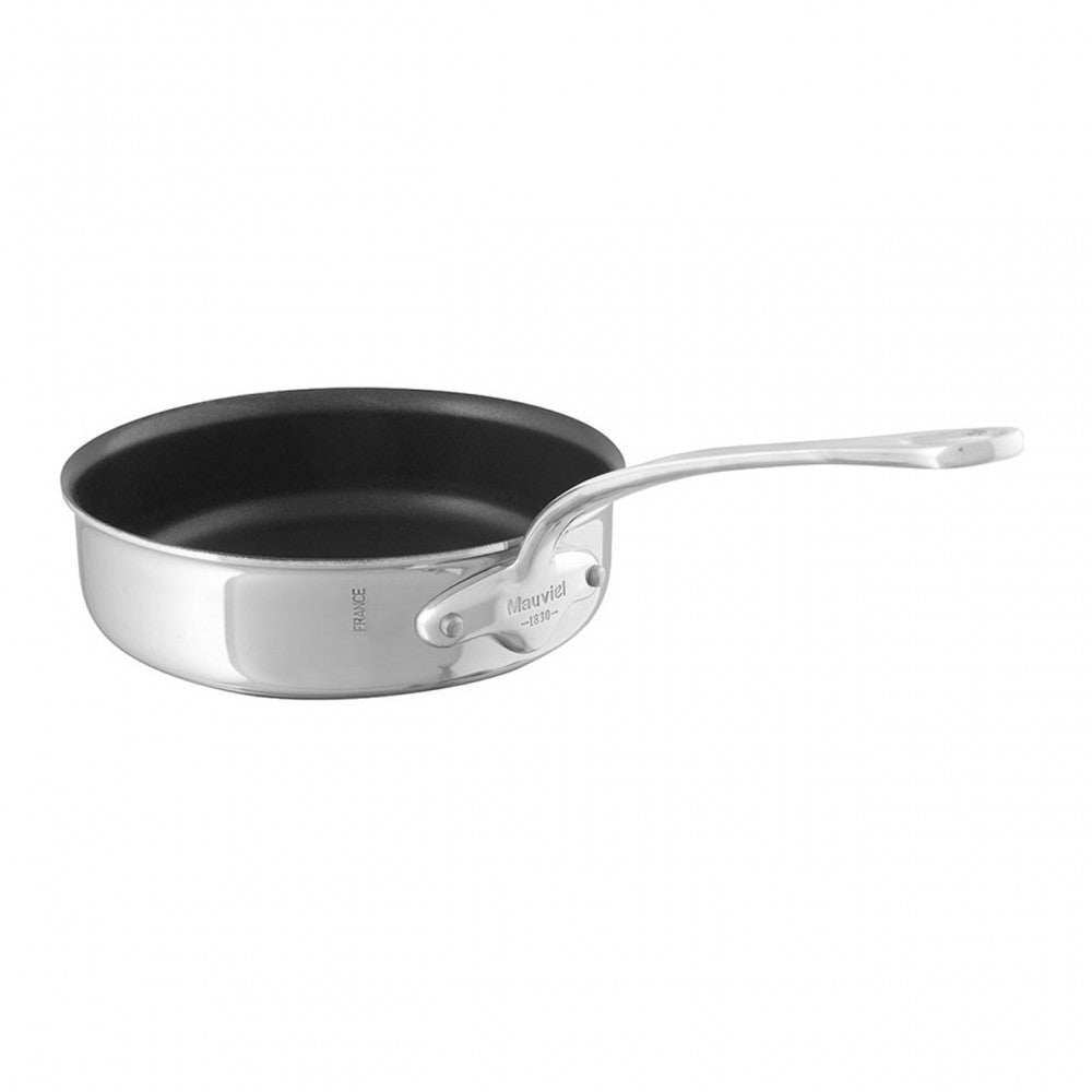 Mauviel M'COOK 5-Ply Nonstick Saute Pan With Cast Stainless Steel Handle, 0.7-Qt