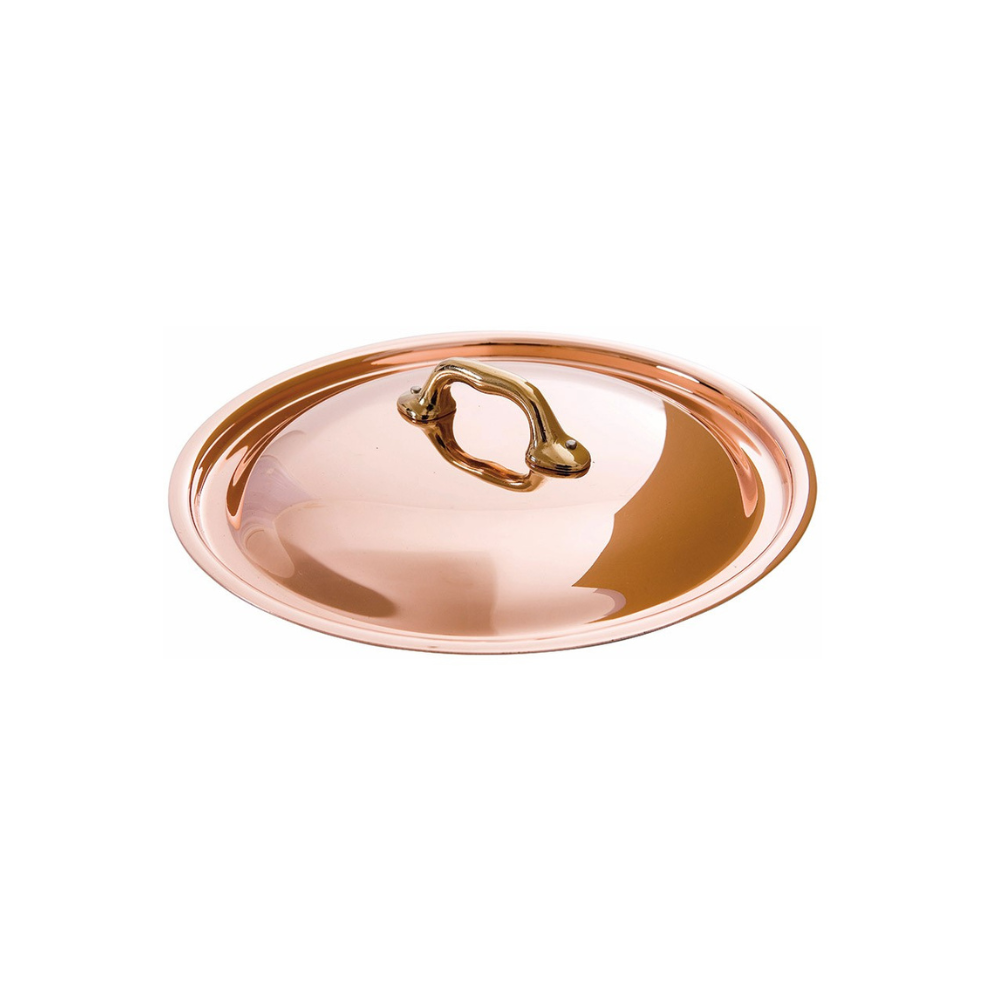 Mauviel M'Heritage M'150 B Copper Lid With Brass Handle, 11.0-In