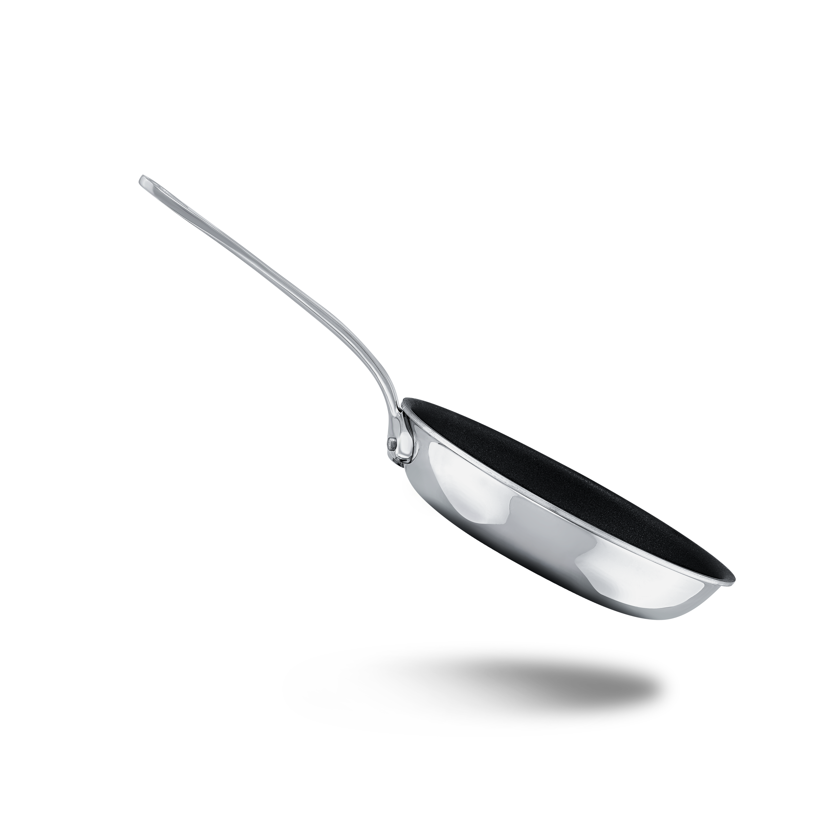 Mauviel M'COOK 5-Ply Nonstick Frying Pan With Curved Domed Lid, Cast Stainless Steel Handle, 7.9-In