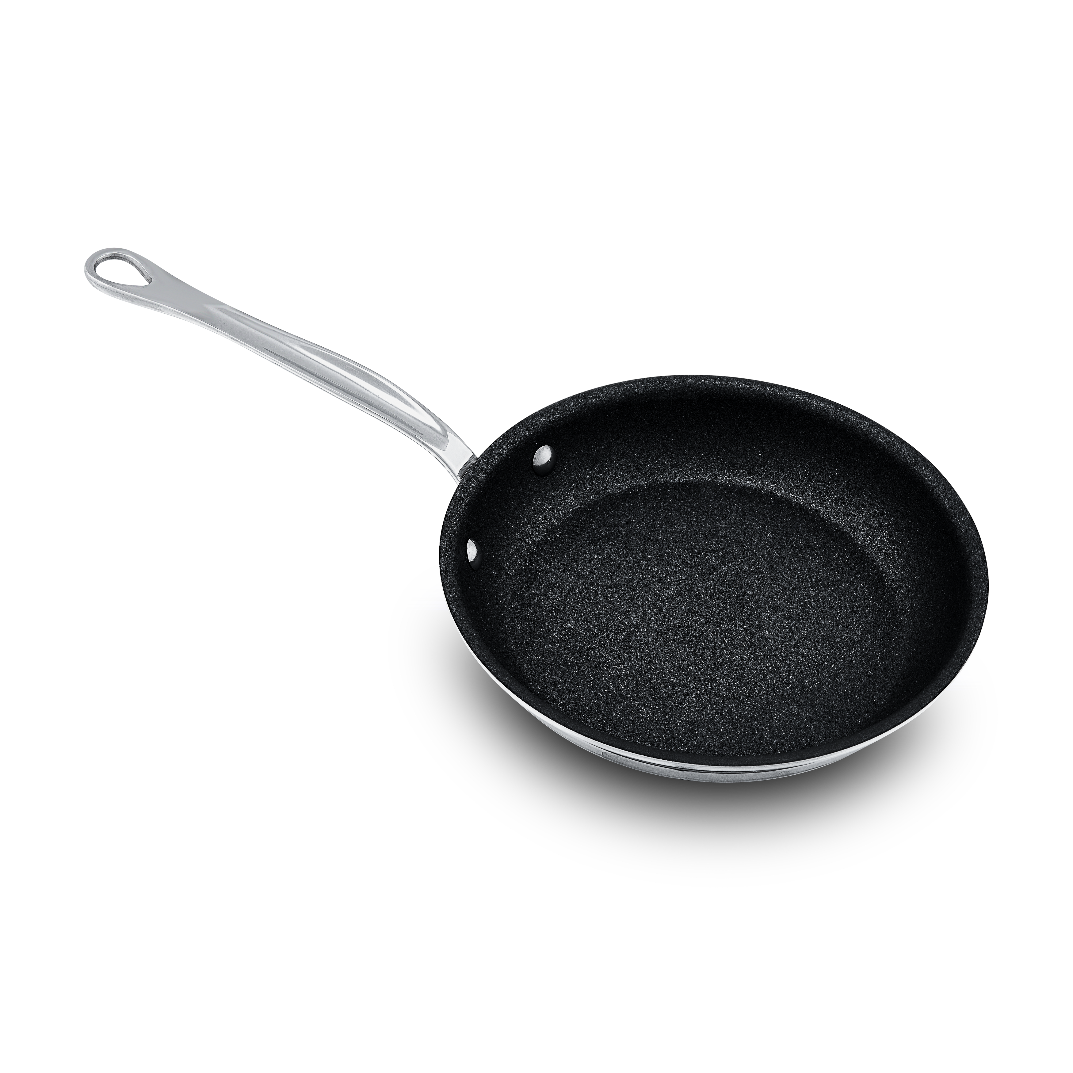 Mauviel M'COOK 5-Ply Nonstick Frying Pan With Curved Domed Lid, Cast Stainless Steel Handle, 7.9-In