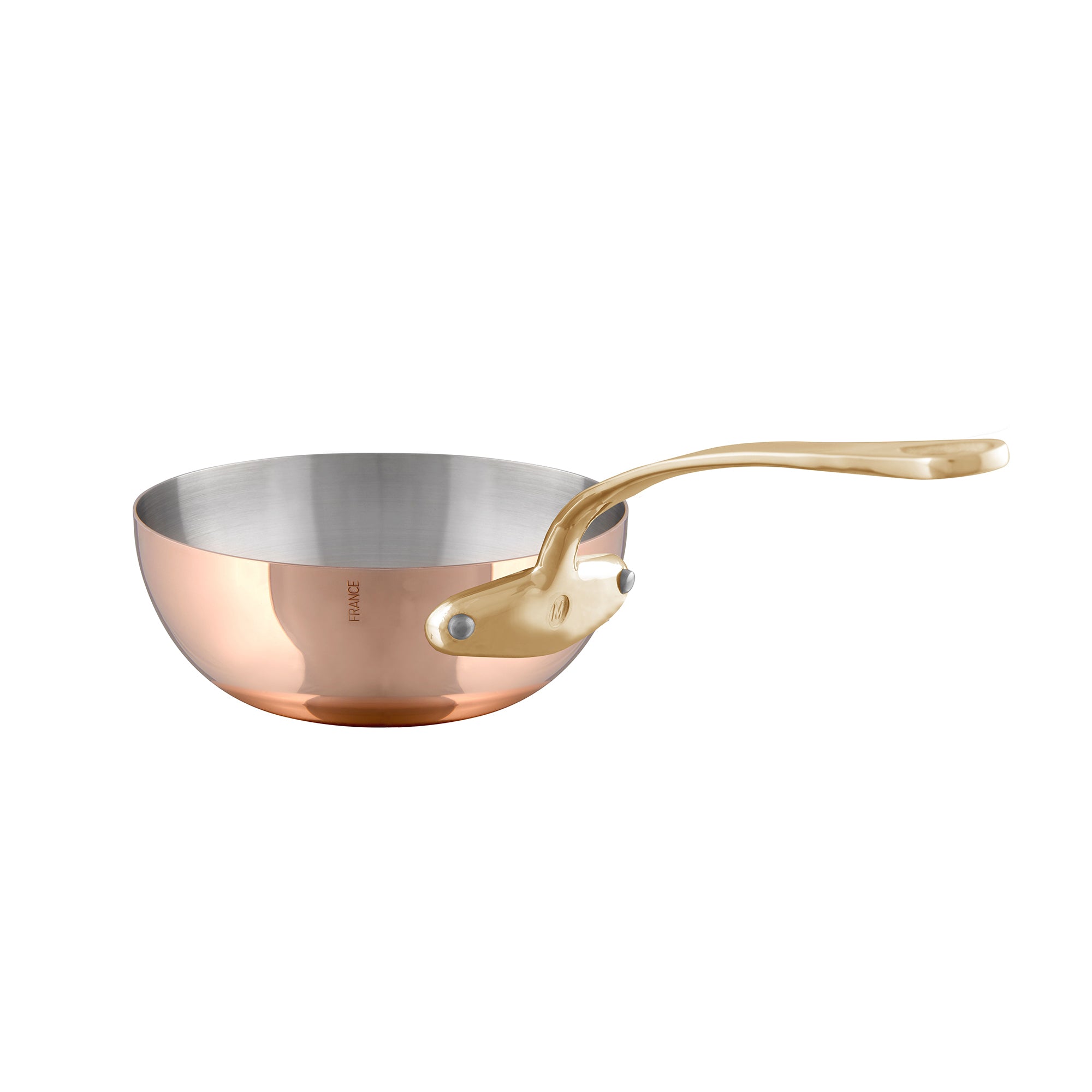 Mauviel M'Heritage M'200 B 6-Piece Copper DeLuxe Cookware Set With Brass Handles