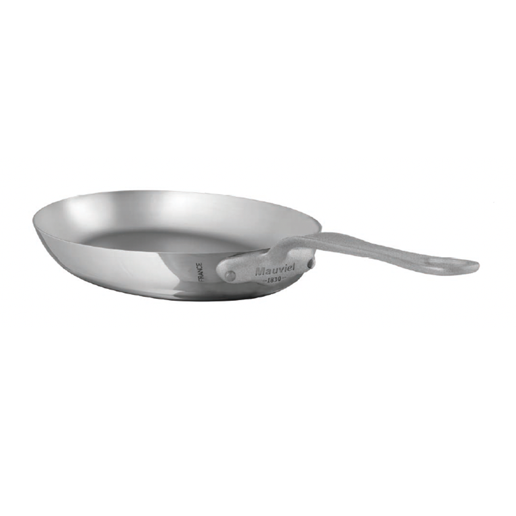 Mauviel M'Cook SB 2-Piece Frying Pan Set With Brushed Cast Stainless Steel Handles