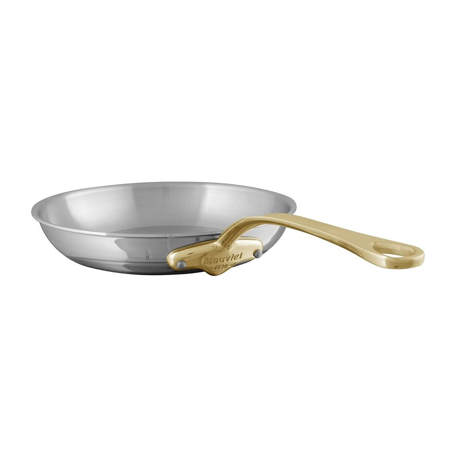 Mauviel M'COOK B 5-Ply Polished Stainless Steel Saute Pan With Lid 3.2-qt and Frying Pan 10.2-in Set