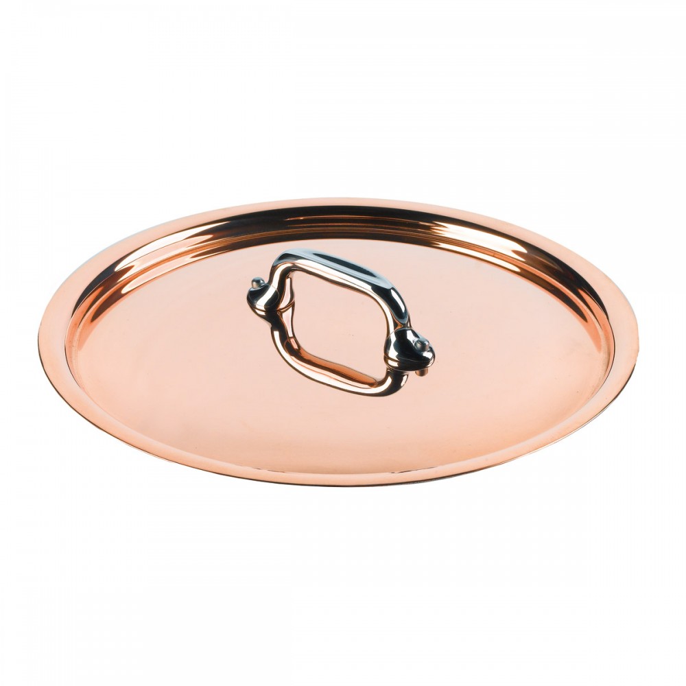 Mauviel M'Heritage M'150 S Copper Lid With Cast Stainless Steel Handle, 11-In