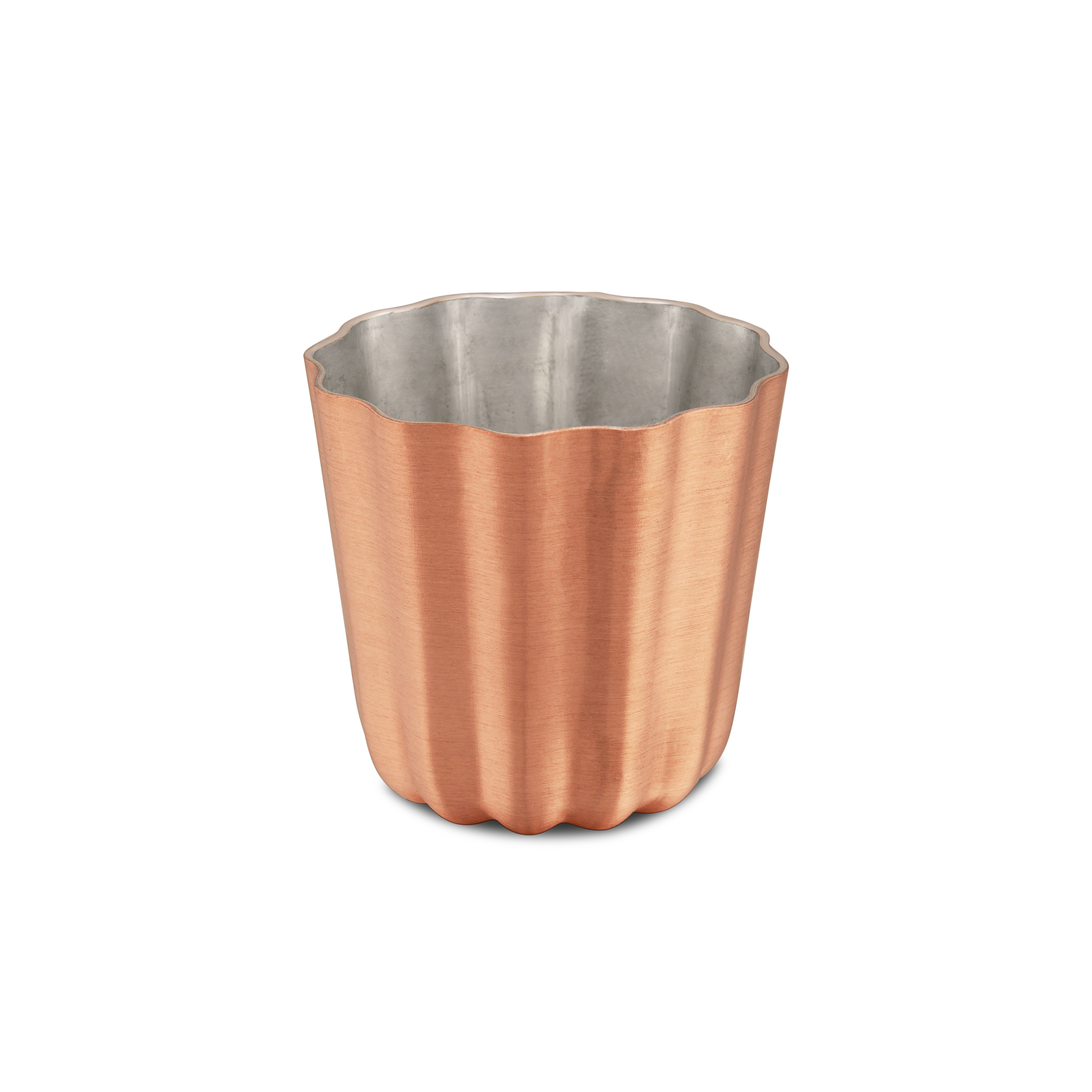 Mauviel M'PASSION Copper 4-Piece Copper Tinned Canele Mold Set, 1.8-In