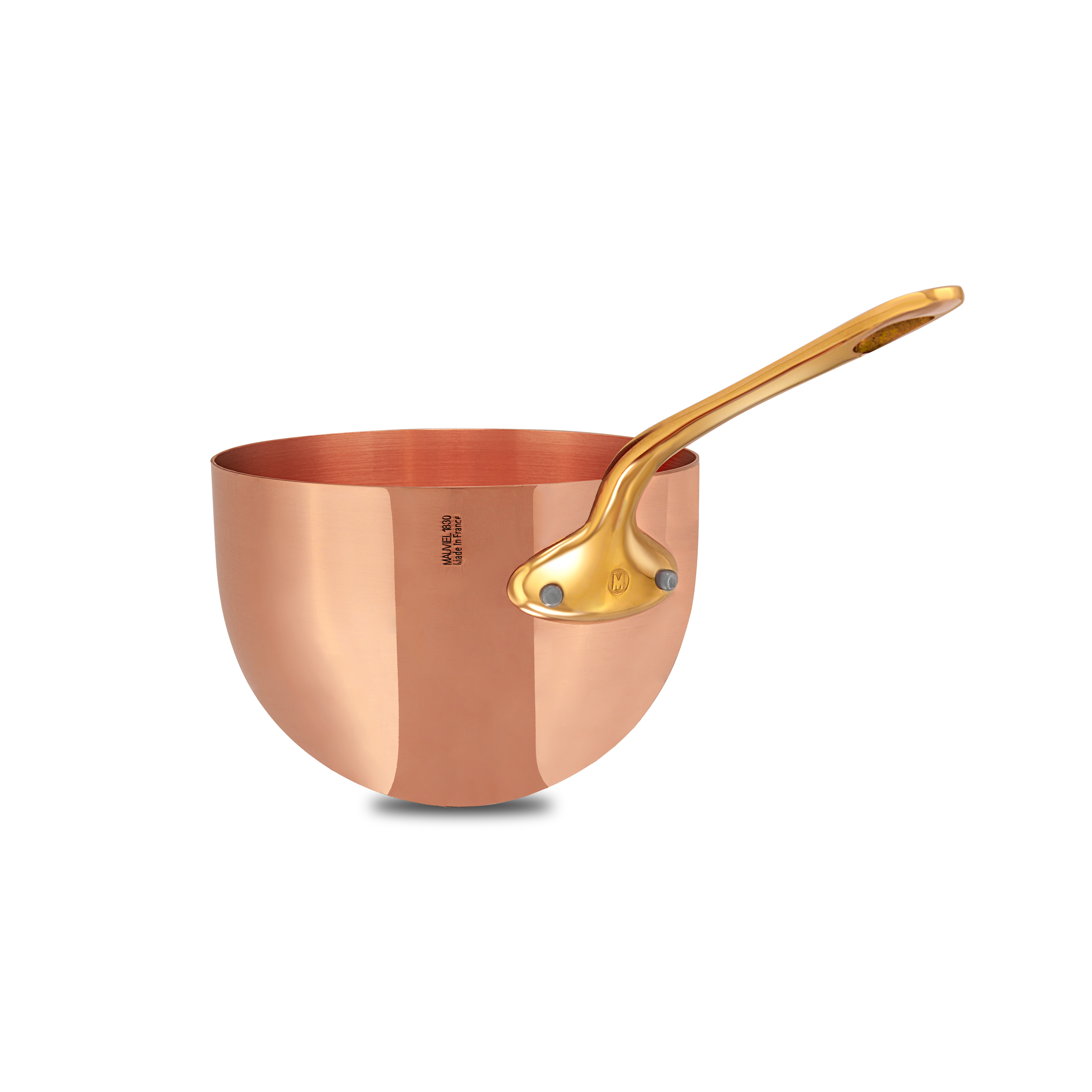 Mauviel M'PASSION Copper Zabaglione With Brass Handles, 7.9-In
