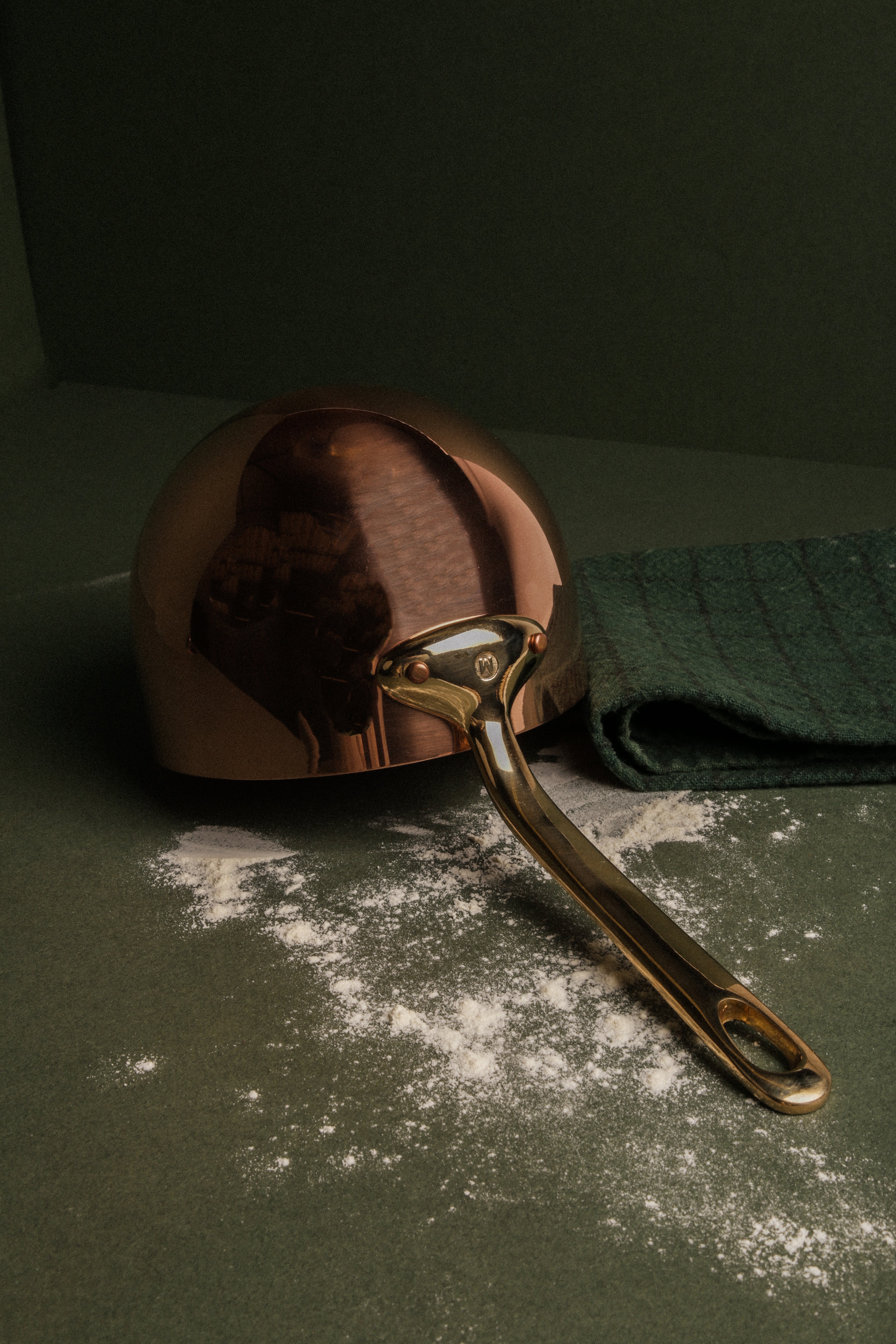 Mauviel M'PASSION Copper Zabaglione With Brass Handles, 7.9-In